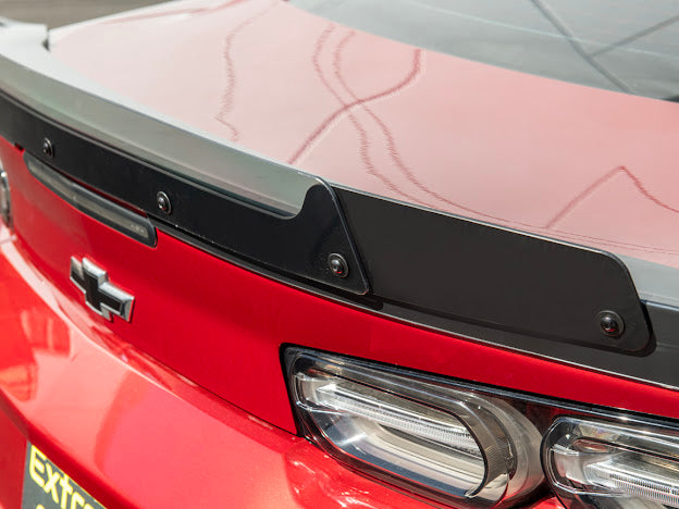 2016+ 6TH GEN CAMARO SS & ZL1 REAR WING SMOKE TINTED WICKERBILL WING SPOILER