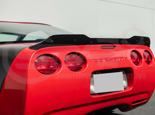 1997-2004 Chevrolet Corvette C5 | ZR1 Extended Style GLOSSY BLACK Rear Trunk Lid Wickerbill Spoiler Wing
