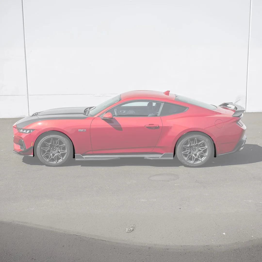 2024-UP FORD MUSTANG S650 | GT350R PERFORMANCE STYLE CARBON FIBER FENDER FLARES MUD FLAPS