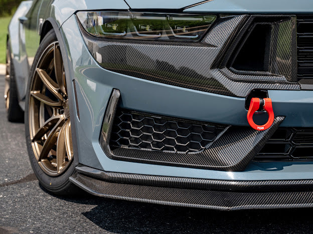 2024-Up Ford Mustang S650 Dark Horse | CARBON FIBER Front Lower Grille Insert Pair