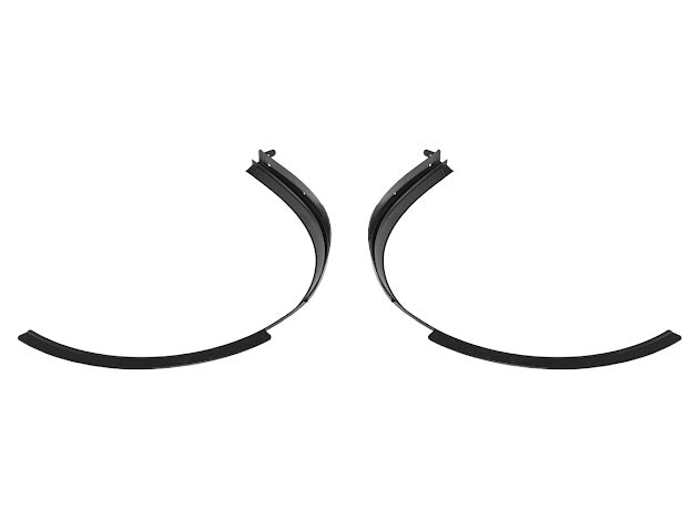 2020+ CHEVROLET CORVETTE C8 | SDP PERFORMANCE PACKAGE MATTE BLACK SIDE WHEEL FENDER FLARE EXTENSIONS PAIR