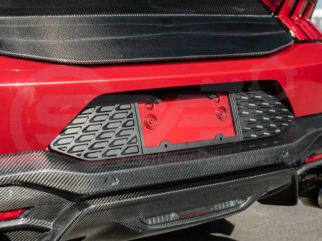 2024-UP FORD MUSTANG S650 | REAR LICENSE PLATE FRAME TRIM COVER