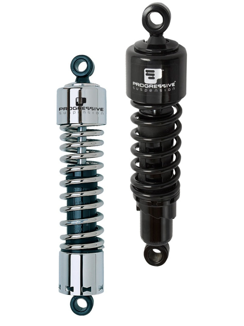 Progressive Harley-Davidson 412 Series Shocks 13.0in - Chrome