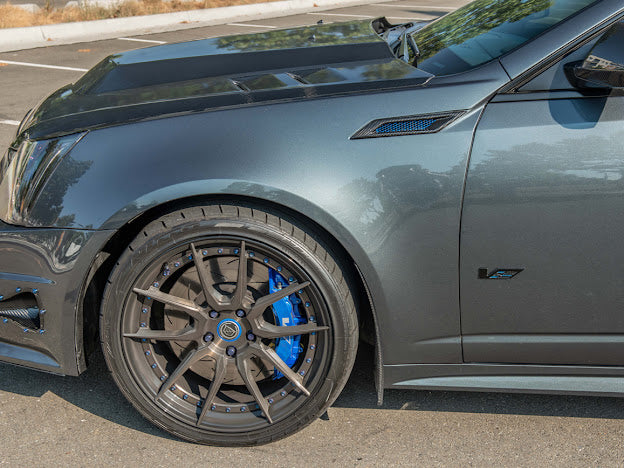 2009-14 CADILLAC CTS-V V2 |CARBON FIBER SPLASH GUARDS / MUD FLAPS