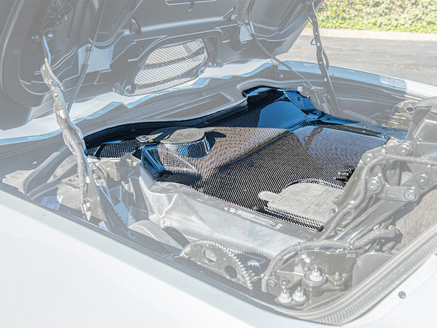 2020+ CHEVROLET CORVETTE C8 HTC | FACTORY STYLE CARBON FIBER ENGINE BAY PANEL COVER REPLACEMENT