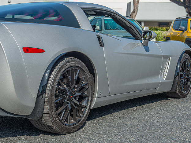 2005-2013 CHEVROLET CORVETTE C6 BASE FRONT AND REAR SPLASH GUARDS MUD FLAPS