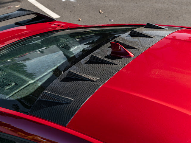2024+ FORD MUSTANG S650 COUPE |   CARBON FIBER REAR ROOF WING SPOILER