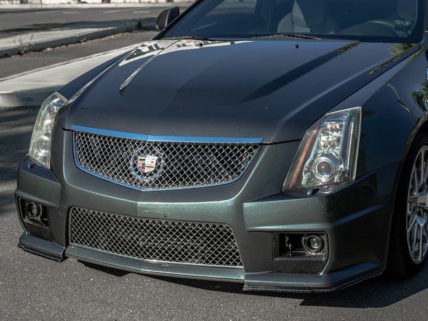 2009-15 CADILLAC CTS-V V2 |FACTORY STYLE FRONT LIP SPLITTER GROUND EFFECTS