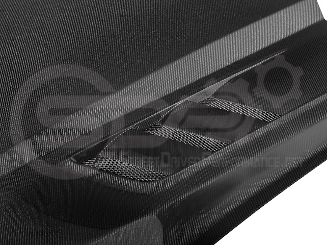 2015-2017 FORD MUSTANG S550 | TERMINATOR STYLE CARBON FIBER FRONT AIR VENTED HOOD