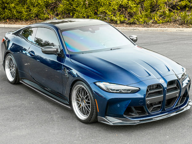 2021-Up BMW G82 G83 M4 M-Performance Extended Style | CARBON FIBER *ADD-ON* Side Skirts Extension Rocker Panel Ground Effects