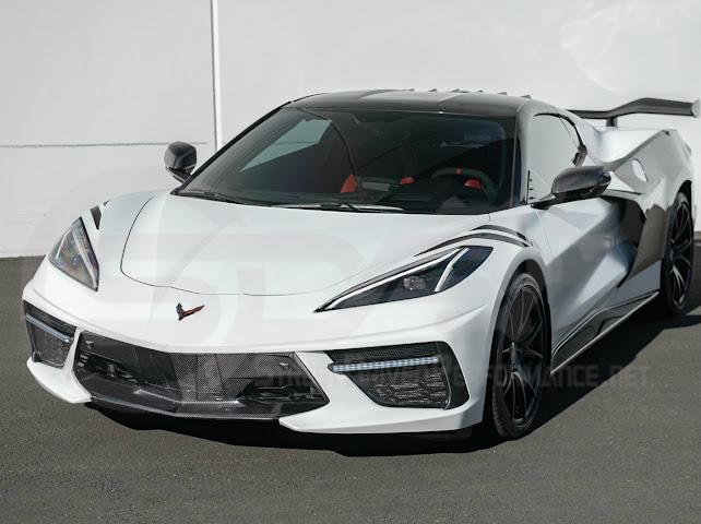 2020-UP CORVETTE C8 STINGRAY & Z51 | SEQUENTIAL FRONT GRILLE LED DRL LIGHT BAR BEZEL INSERTS PAIR