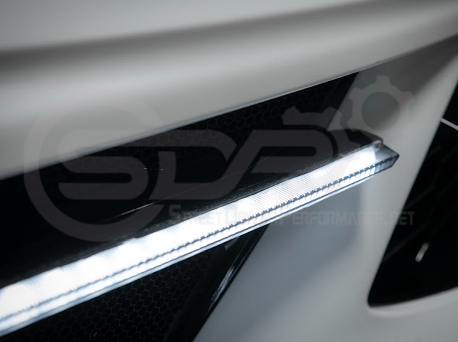 2020-UP CORVETTE C8 STINGRAY & Z51 | SEQUENTIAL FRONT GRILLE LED DRL LIGHT BAR BEZEL INSERTS PAIR