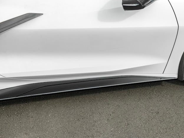 2020+ CHEVROLET CORVETTE C8 SIDE SKIRTS ROCKER PANELS GROUND EFFECTS