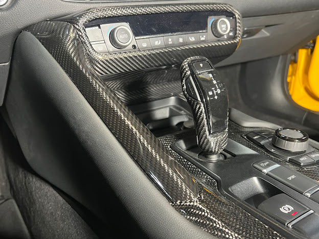 2020-Up Toyota GR Supra A90 A91 |Factory Style CARBON FIBER Center Console Side Panel Gear Shift