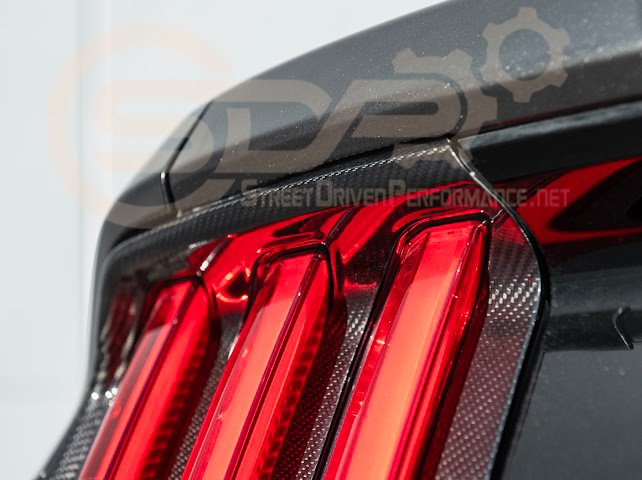 2018-2023 Ford Mustang | DRY CARBON FIBER Rear Tail Light Trim Bezel Cover Pair