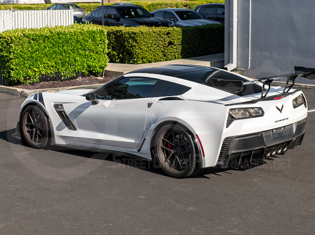 2014-2019 CHEVROLET CORVETTE C7 | ZR1 ZTK CONVERSION PACKAGE REAR SPOILER HIGH WING WITH WING RISER