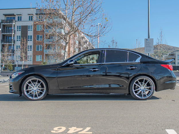 2014-Up Infiniti Q50 | LB Style High Kick CARBON FIBER Rear Trunk Wing Spoiler