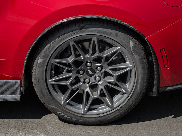 2024-UP FORD MUSTANG S650 | GT350R PERFORMANCE STYLE CARBON FIBER FENDER FLARES MUD FLAPS