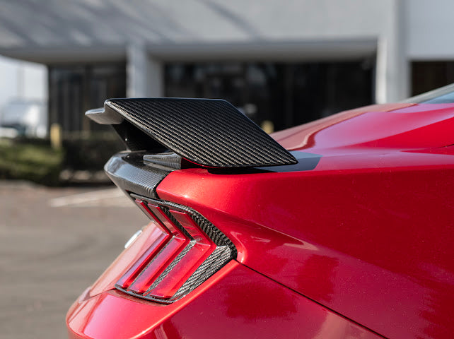 2024-Up Ford Mustang S650 | GT Style CARBON FIBER Rear Trunk Lid Wing & Spoiler Panel