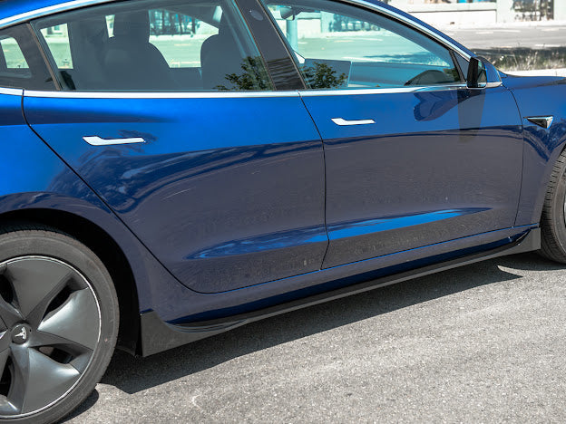 2017-UP TESLA MODEL 3 PERFORMANCE SIDE SKIRTS ROCKER PANEL GROUND EFFECTS