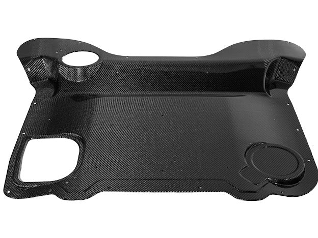 2020+ CHEVROLET CORVETTE C8 HTC | FACTORY STYLE CARBON FIBER ENGINE BAY PANEL COVER REPLACEMENT