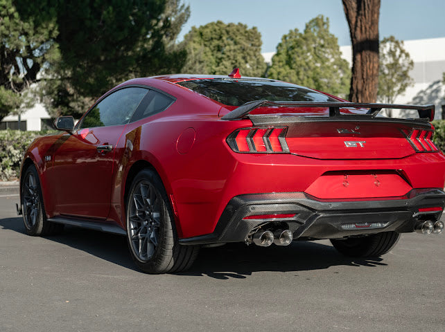 2024-Up Ford Mustang S650 | GT Style CARBON FIBER Rear Bumper Diffuser