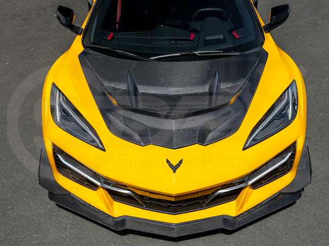 2020+ Corvette C8 | ZR1 Style Replica CARBON FIBER Front Hood