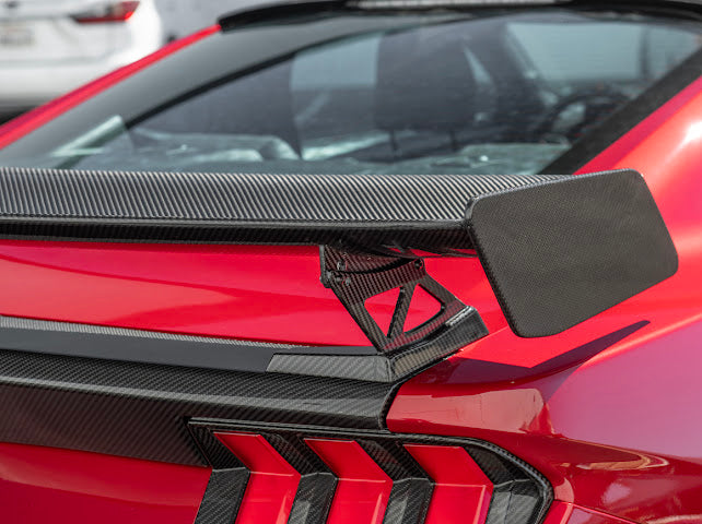 2024-UP MUSTANG S650 | CARBON FIBER GT500 REAR HIGH WING SPOILER