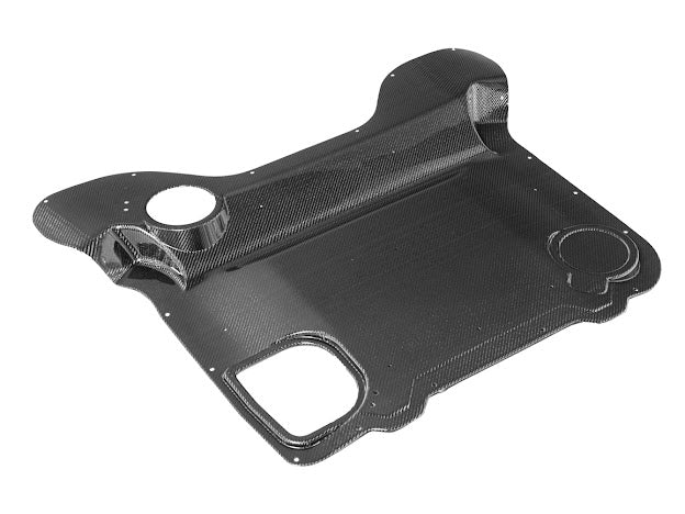 2020+ CHEVROLET CORVETTE C8 HTC | FACTORY STYLE CARBON FIBER ENGINE BAY PANEL COVER REPLACEMENT