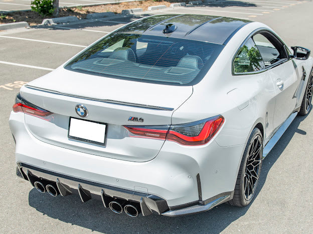 2021-Up BMW G80 M3 | Factory Style CARBON FIBER Rear Apron Lip Splitter Ground Effects