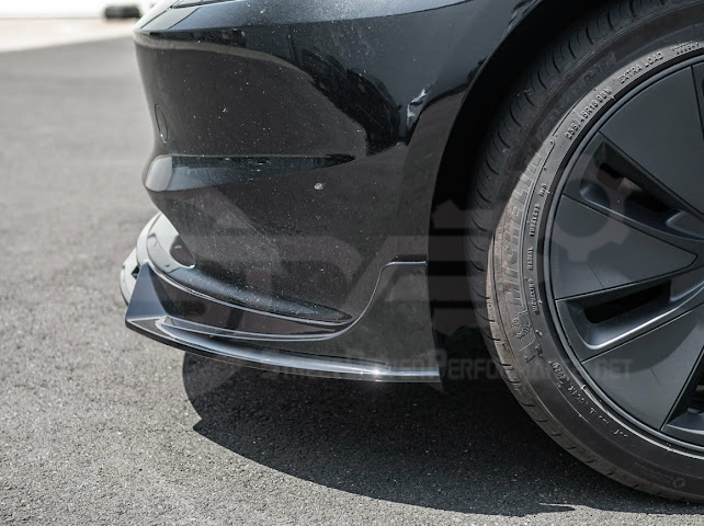 2024-UP TESLA MODEL 3 TRACK STYLE FRONT LIP SPLITTER GROUND EFFECTS