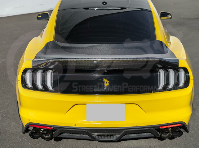 2015-2023 FORD MUSTANG | SUPER SNAKE STYLE REPLACEMENT REAR TRUNK LID WITH INTEGRATED SPOILER