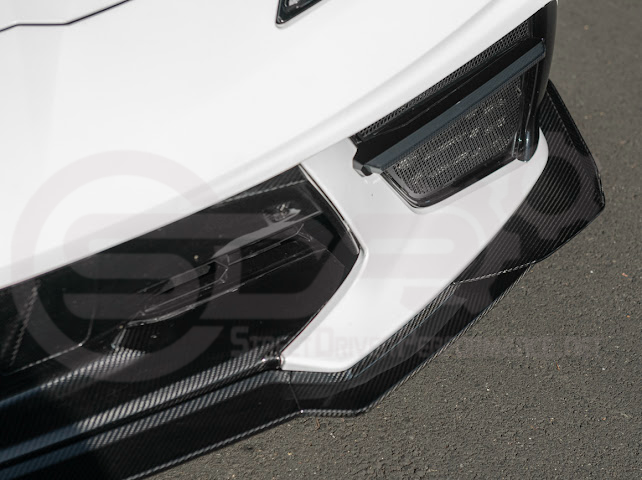 2020+ CORVETTE C8 STINGRAY & Z51 | Z06 Z07 PERFORMANCE FRONT LIP SPLITTER & CANARDS GROUND EFFECTS
