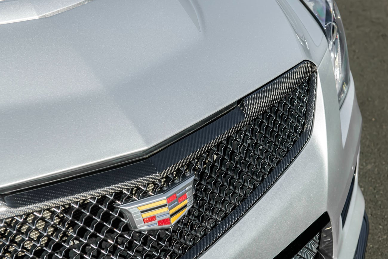 2016-19 CADILLAC ATS-V | CARBON FIBER FRONT GRILLE TRIM SURROUNDING MOLDING REPLACEMENT