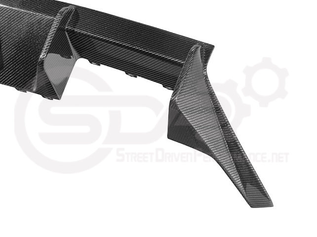 2023-UP BMW G87 M2 | M-SPORT PERFORMANCE V2 STYLE CARBON FIBER REAR BUMPER DIFFUSER