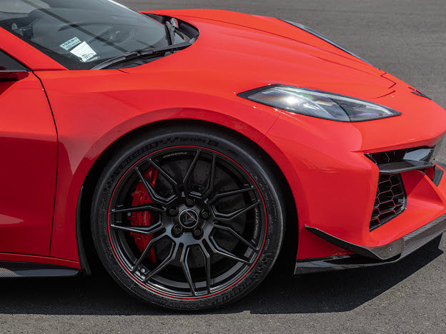 2023+ CHEVROLET CORVETTE C8 Z06 & E-RAY | CARBON FIBER FRONT SIDE CANARDS