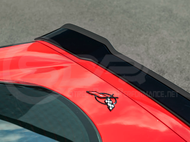 1997-2004 Chevrolet Corvette C5 | ZR1 Extended Style GLOSSY BLACK Rear Trunk Lid Wickerbill Spoiler Wing