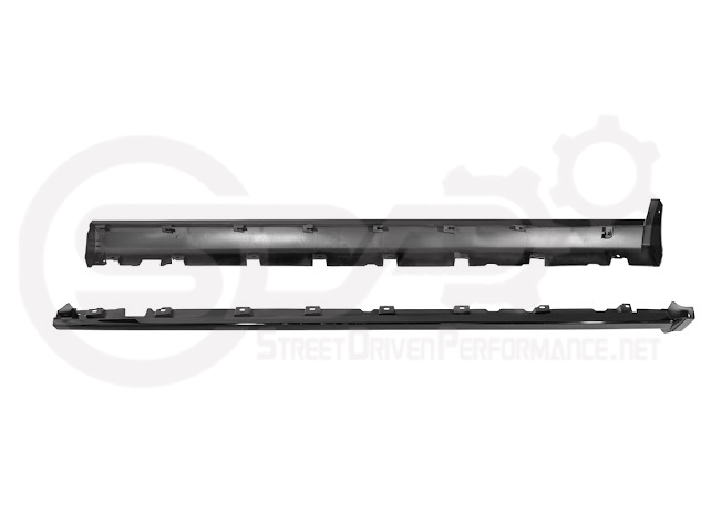 2010-2014 FORD S197 MUSTANG | GT500 STYLE SIDE SKIRTS EXTENSION PAIR ROCKER PANELS GROUND EFFECTS