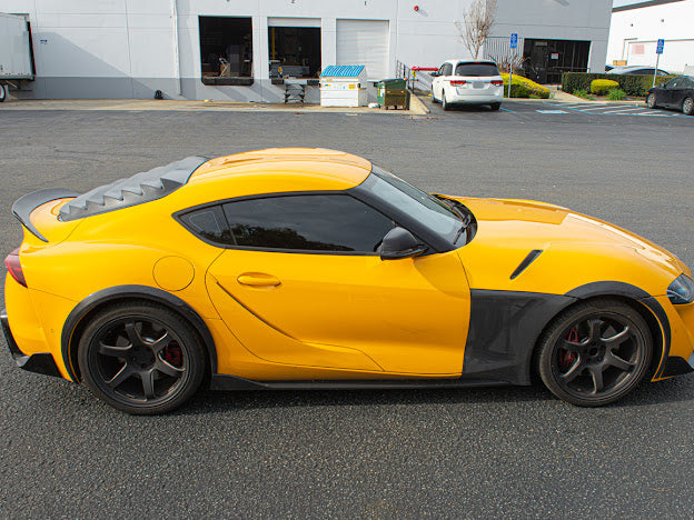 2020-Up Toyota Supra A90 A91 |SDP Performance Style MATTE BLACK Rear Window Louver Sun Shade Cover