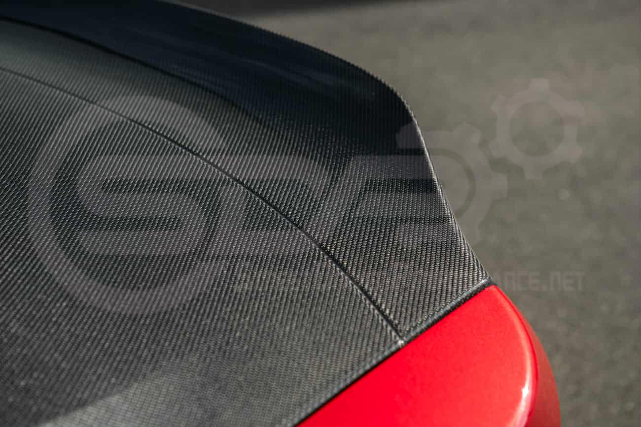 2024-UP FORD MUSTANG S650 | CARBON FIBER REAR TRUNK DECKLID WITH INTEGRATED SPOILER WING