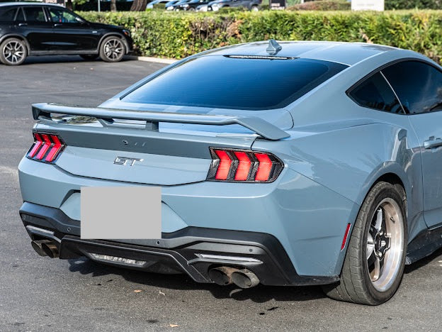 2024-UP FORD MUSTANG S650 | CARBON FIBER REAR TAIL LIGHT TRIM BEZEL COVERS PAIR