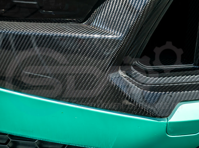 2024-Up Ford Mustang S650 Dark Horse | CARBON FIBER Front Upper Grille Insert Trim Pair