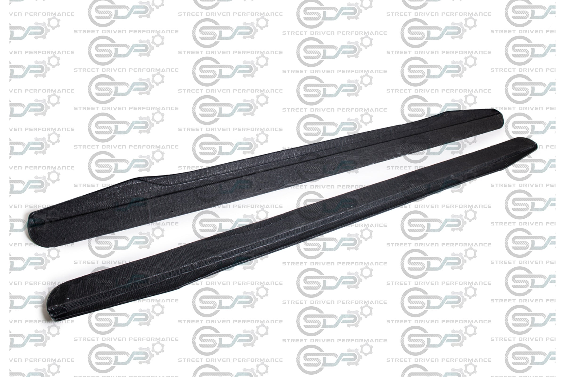 2009-2015 CADILLAC CTS-V CARBON FIBER FRONT SPLITTER & SIDE SKIRTS ROCKER PANELS GROUND EFFECTS