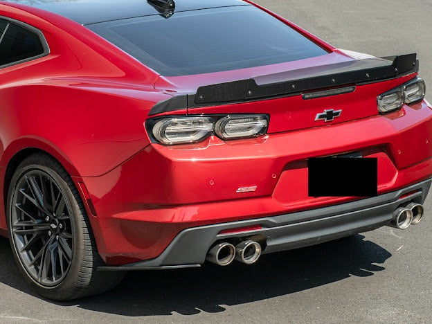 2016+ 6TH GEN CAMARO SS & ZL1 REAR WING SMOKE TINTED WICKERBILL WING SPOILER