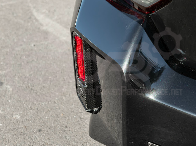 2023-UP BMW G87 M2 | FACTORY STYLE CARBON FIBER REPLACEMENT REAR BUMPER REFLECTOR TRIM PAIR