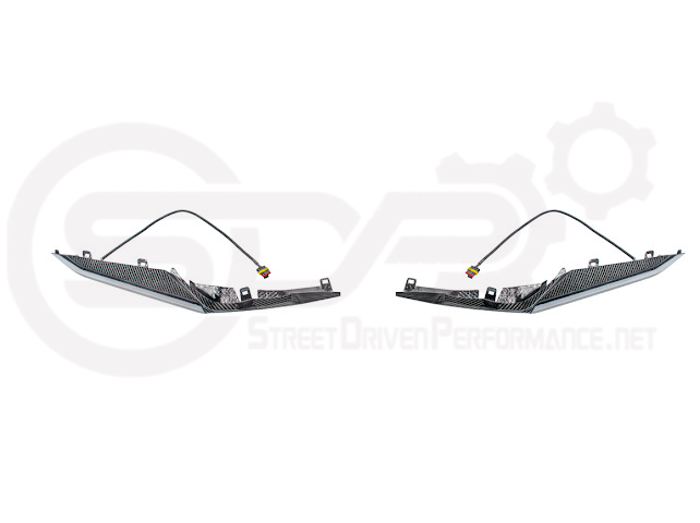 2023+ CHEVROLET CORVETTE C8 Z06 | CARBON FIBER SEQUENTIAL LED DRL LIGHT BAR BEZEL INSERT