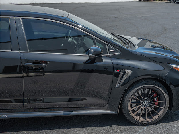 2023-UP TOYOTA GR COROLLA | FACTORY STYLE CARBON FIBER SIDE DOOR FENDER VENT TRIM REPLACEMENT (PAIR)