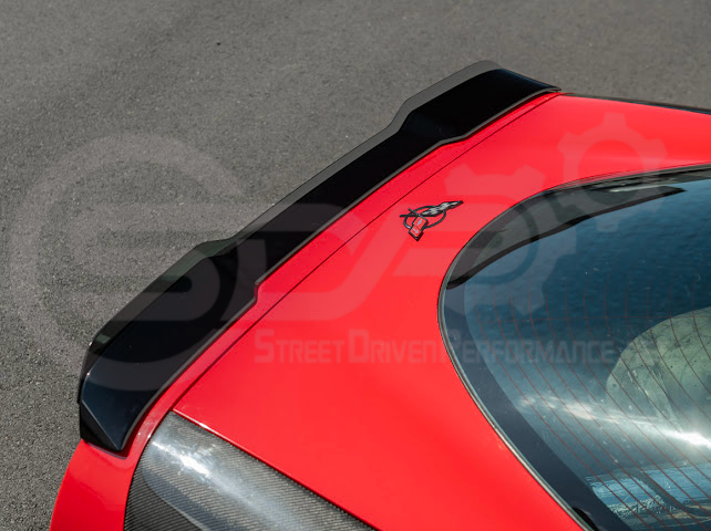 1997-2004 Chevrolet Corvette C5 | ZR1 Extended Style GLOSSY BLACK Rear Trunk Lid Wickerbill Spoiler Wing