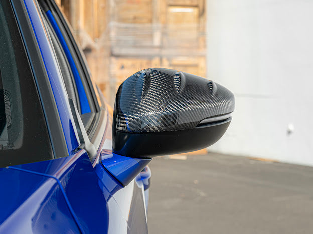2023+ Acura Integra & 2022+ Honda Civic | JDM Mugen Style CARBON FIBER Side Mirror Covers Cap Replacement Clip-On (Pair)