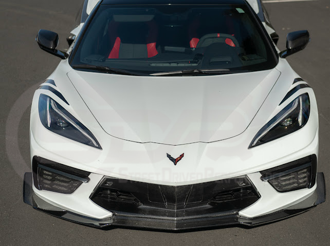 2020+ CORVETTE C8 STINGRAY & Z51 | Z06 Z07 PERFORMANCE FRONT LIP SPLITTER & CANARDS GROUND EFFECTS